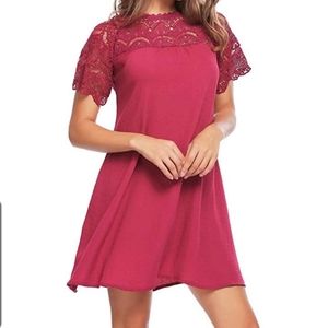 NWT Magenta Lace Dress